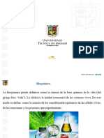 Semana 1 - Definición e Importancia de La Bioquímica en El Ambiente