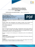 Activity Evaluation Rubric - Unit 1 - Phase 2 - SCM Approaches