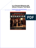 Full Download PDF of Readings in Deviant Behavior 6th Edition Calhoun Conyers Test Bank All Chapter