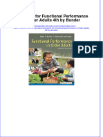 Full Download PDF of Test Bank For Functional Performance in Older Adults 4th by Bonder All Chapter