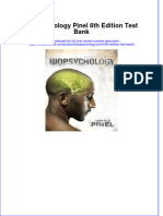 Full Download PDF of Biopsychology Pinel 8th Edition Test Bank All Chapter