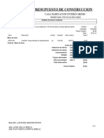 Analisis Precios Unitarios - Costo Directo