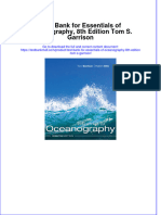 Full Download PDF of Test Bank For Essentials of Oceanography, 8th Edition Tom S. Garrison All Chapter