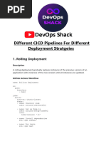 CICD Pipelines For Different Deployment Stratgeies