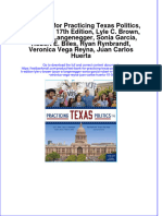 Full Download pdf of Test Bank for Practicing Texas Politics, Enhanced, 17th Edition, Lyle C. Brown, Joyce A. Langenegger, Sonia García, Robert E. Biles, Ryan Rynbrandt, Veronica Vega Reyna, Juan Carlos Huerta all chapter