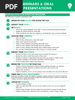 Seminars and Oral Presentations