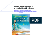 Full Download PDF of Test Bank For The Language of Medicine 11th Edition by Chabner All Chapter