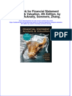 Full Download PDF of Test Bank For Financial Statement Analysis & Valuation, 4th Edition, by Easton, McAnally, Sommers, Zhang, All Chapter