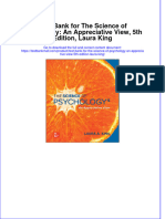 Full Download PDF of Test Bank For The Science of Psychology: An Appreciative View, 5th Edition, Laura King All Chapter