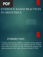 Evidence Based Practices in Obstetrics