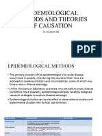 Epidemiological Methods and Theories of Causation