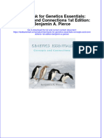 Full Download PDF of Test Bank For Genetics Essentials: Concepts and Connections 1st Edition: Benjamin A. Pierce All Chapter