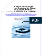 Solution Manual For Physics For Scientists and Engineers, 4th Edition, Randall D. Knight, ISBN-10: 0133942651, ISBN-13: 9780133942651