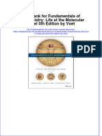 Full Download PDF of Test Bank For Fundamentals of Biochemistry: Life at The Molecular Level 5th Edition by Voet All Chapter