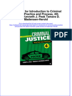 Test Bank For Introduction To Criminal Justice Practice and Process, 4th Edition, Kenneth J. Peak Tamara D. Madensen-Herold