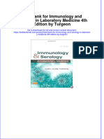 Full Download PDF of Test Bank For Immunology and Serology in Laboratory Medicine 4th Edition by Turgeon All Chapter