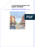 Full Download PDF of Essentials of Sociology Henslin 11th Edition Test Bank All Chapter