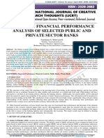 A Study On Financial Performance Analysis of Selected Public and Private Sector Banks