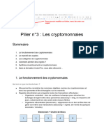 Pilier N°3 Les Cryptomonnaies