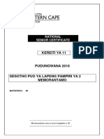 Sesotho HL p2 Gr11 Memo Nov 2018