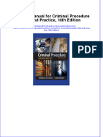 Full Download PDF of Solution Manual For Criminal Procedure Law and Practice, 10th Edition All Chapter