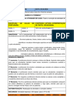 Planos de Aulas 02. 03 e 04 de Abril e 09. 10 e 11 de Abril