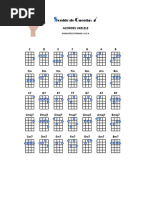 Acordes Ukelele Afinanción Estandar Con Numeracion Dedos