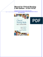 Full Download PDF of Solution Manual For Clinical Nursing Skills, 8/E 8th Edition: 013511473X All Chapter