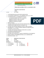 Rol de Partidos de Los Jedpa 2024 Nueva Cajamarca