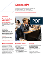 Erasmus - Institut D'etudes Politiques de Paris (Science Po) Factsheet FEb