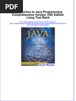 Full Download PDF of Introduction To Java Programming Comprehensive Version 10th Edition Liang Test Bank All Chapter