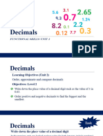 Unit 2 - Decimals