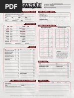 Shadowrun Fillable Sheet