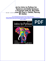 Full Download PDF of Test Bank For Intro To Python For Computer Science and Data Science: Learning To Program With AI, Big Data and The Cloud by Paul J. Deitel, Harvey M. Deitel, All Chapter