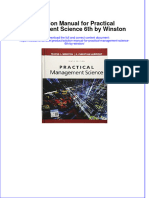 Full Download PDF of Solution Manual For Practical Management Science 6th by Winston All Chapter