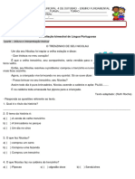 Avaliações 2º Bimestre 4º Ano A