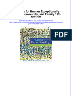 Full Download PDF of Test Bank For Human Exceptionality: School, Community, and Family 12th Edition All Chapter