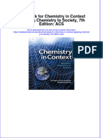 Full Download PDF of Test Bank For Chemistry in Context Applying Chemistry To Society, 7th Edition: ACS All Chapter