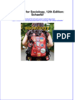 Full Download PDF of Test Bank For Sociology, 12th Edition: Schaefer All Chapter