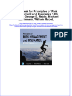 Test Bank For Principles of Risk Management and Insurance 14Th Edition, George E. Rejda, Michael Mcnamara, William Rabel