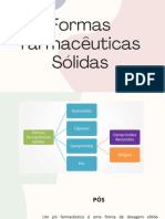 Formas Farmacêuticas Sólidas