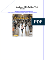 Full Download PDF of Sociology Macionis 15th Edition Test Bank All Chapter