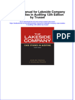 Full Download PDF of Solution Manual For Lakeside Company Case Studies in Auditing 12th Edition by Trussel All Chapter