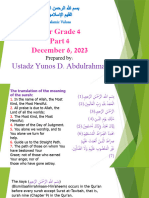 Grade 4 Islamic Presentation