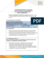 Guía de Actividades y Rúbrica de Evaluación - Paso 1 - Reconocimiento de Los Entornos Del Curso - Ensayo y Mapa Mental.