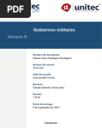 Gobiernos Militares Semana 8