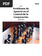 Problemas de Agencia en El Control de La Corporación GUÍA Nº