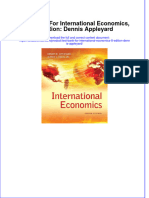 Full Download PDF of Test Bank For International Economics, 8 Edition: Dennis Appleyard All Chapter