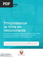 Propiciamos La Vida en Democracia