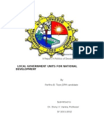 LGU A Report in Politics of Development